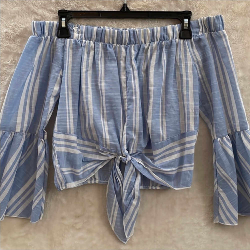 NWT Charlotte Russe Striped Off The Shoulder